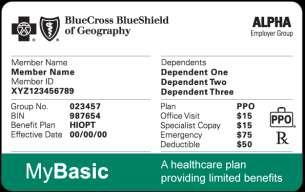 Limited Benefits Product ID Cards Members with Blue limited benefits coverage (that is, annual benefits limited to $50,000 or less) carry ID cards that may have one or more of the following
