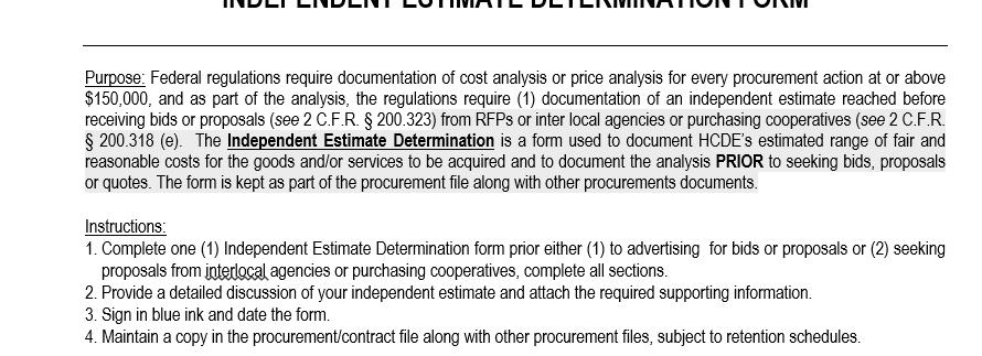 Subpart D Post Federal Award Requirements (continued) Contract cost and price (2 CFR 200.
