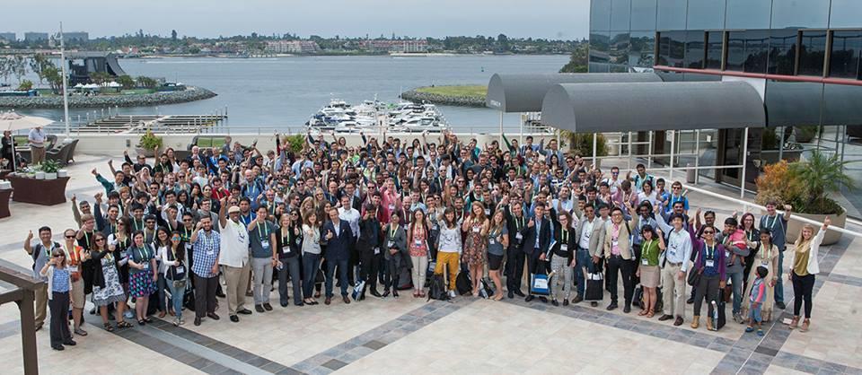 Official group photo with chapter members and leaders from all around the world participating at the 2016 SPIE Student Leadership Workshop.