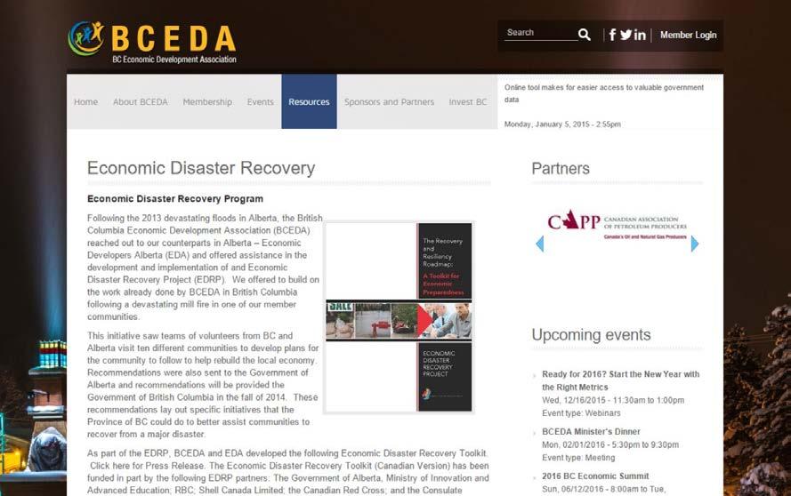 ECONOMIC DISASTER RECOVERY PROJECT Partners in