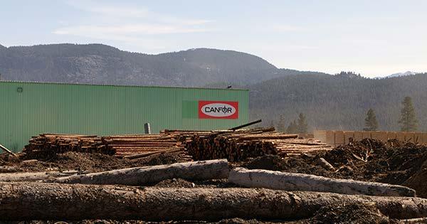 CANAL FLATS September 9, 2015, Canfor announces closure of sawmill largest single employer in community Loss of 65 workers and 9 staff, plus loss of