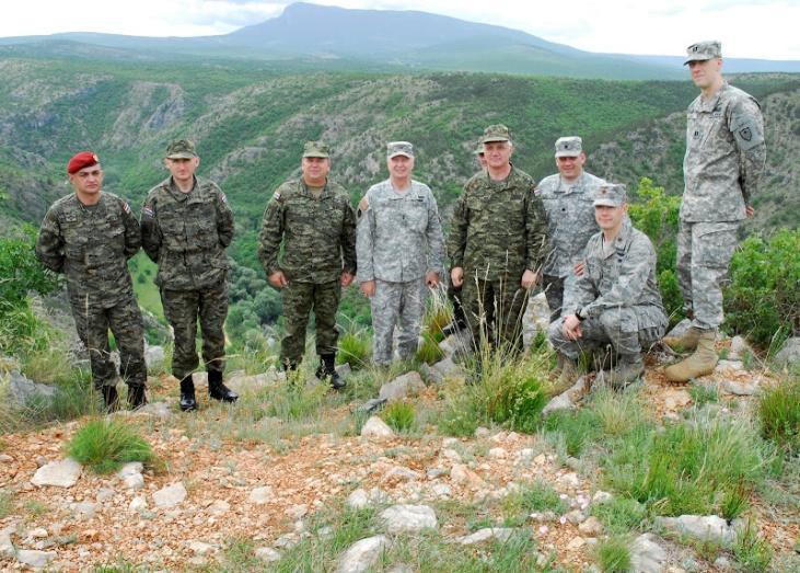 The training was observed by Maj. Gen. Richard Nash, Adjutant General for the Minnesota National Guard, who was in Croatia meeting with James B.