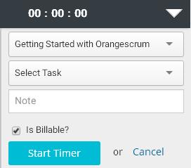 Non-billable (by default billable field is checked) Click on the Start Timer button to