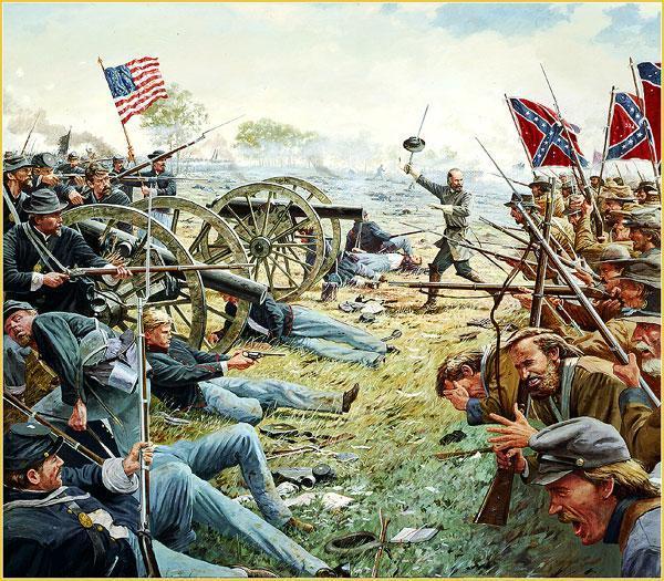 1 3 July 1863: Battle of Gettysburg (PA) Day 1: Confederates pushed Union back Day