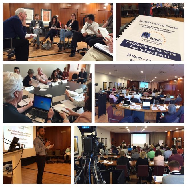 First EUPATI s Patient Experts Training Course kicked off on 6 Oct 2014 Courses Toolbox Internet Library Application Phase EUPATI Training Programme 10/2014-11/2015, 9/2015-11/2016 e-learning F2F