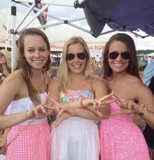 The Epsilon Tau chapter of Alpha Chi Omega is dedicated to Virginia Tech and the surrounding community.