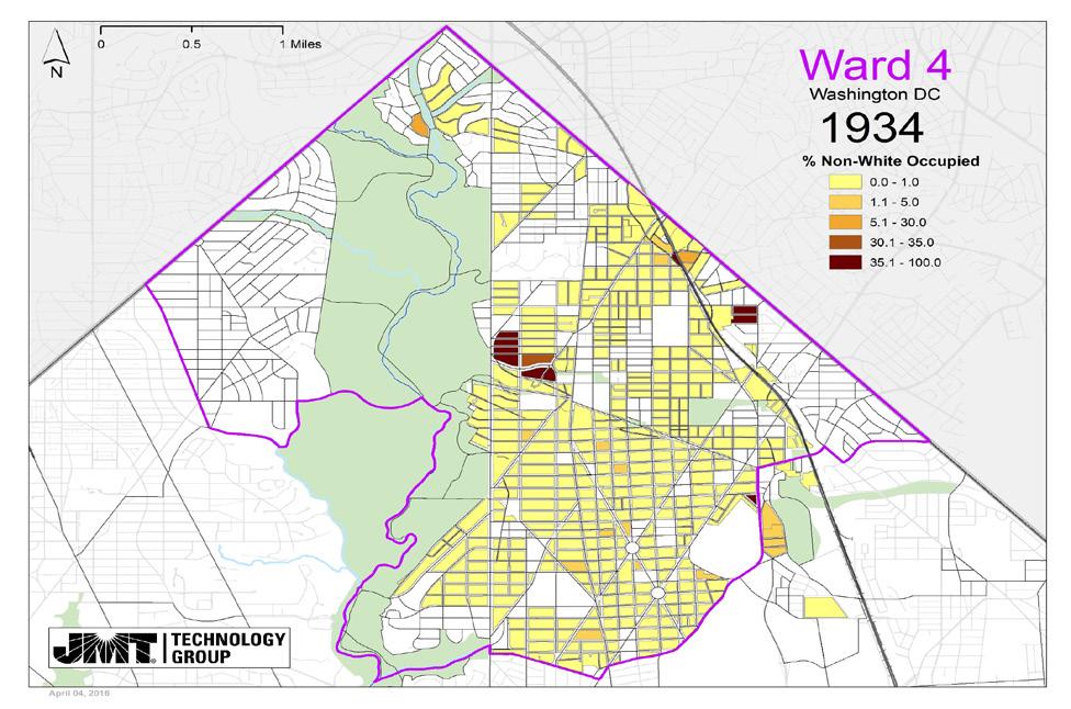 racial geography of Ward 4.