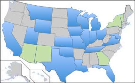 National Center Activity 34 programs in 25 states 7 statewide programs 298 companies