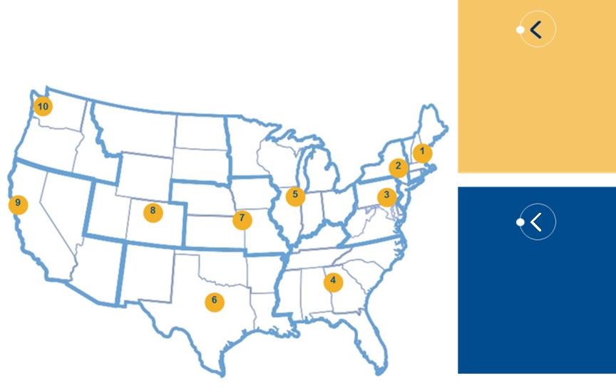 SUPPORT FOR PROVIDERS SUPPORT FOR YOU IN YOUR REGION Dedicated BHW staff located in 10 regional offices provide dedicated