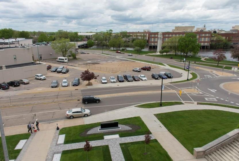 include renovations to the East Towne Plaza building and property, a renovation of the River Block building for Wood County Government offices bringing an additional 200 employees into the downtown,