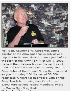 The Idea Assisting in the shaping of the theme for our National Guard Army 10 Miler 2010 Teams --Resilience Tribute