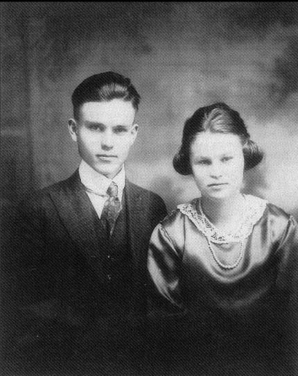 After Returning Home: Wedding picture 6/2/1920 One year after returning from the war he went on to marry a wife, Mildred (Mintie) Artisha Vick she was 12 years younger than him.