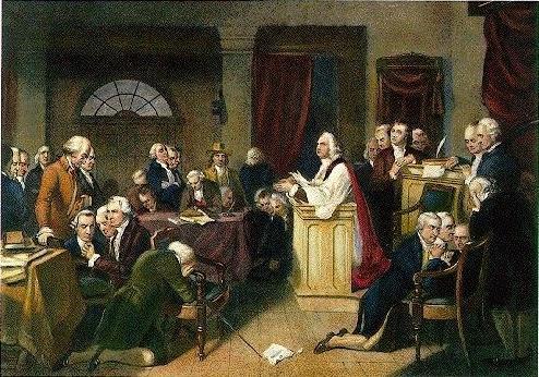 The First Continental Congress 1774- delegates from each colony were sent to