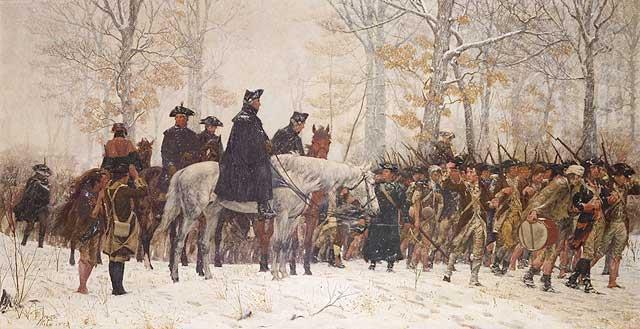 Valley Forge After defeat at Germantown Washington moved his forces to Valley Forge British could have wiped out Americans