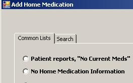 Home Medication History in Horizon Health Summary (HHS) Medication history is longitudinal data which means it - Is retrievable (comes back) with each admission.
