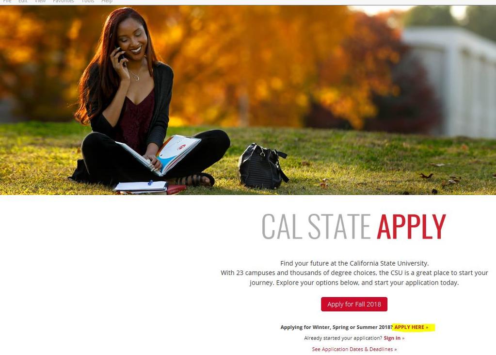 Guide to the Cal State Apply Application for Credential Applicants You will