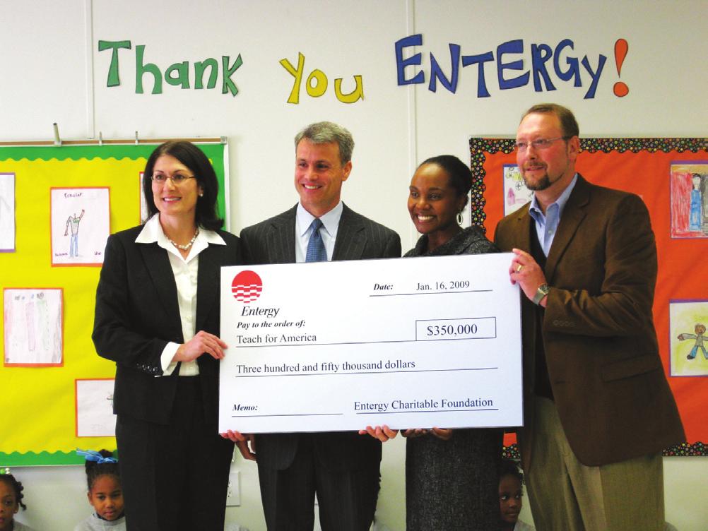 Entergy Community Involvement Programs Open Grants Entergy Open Grants focus on improving communities as a whole through support of health and social service agencies, the arts and culture,
