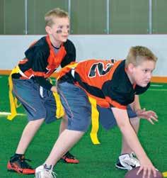 title football/golf/gymnastics & tumbling 50 FOOTBALL For more information, call 303-471-8838. Youth Flag Football (Ages 7-12) Play in our organized, indoor, non-contact flag football league.