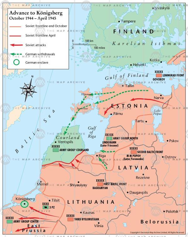 OPERATION CÄSAR September 16 through September 21, 1944 A German counter-offensive in response to Soviet's Riga offensive