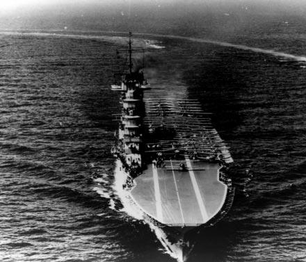 USS Saratoga. Carriers had many weaknesses. They had to be close to enemy formations to launch and recover planes due to the short range of bombing aircraft.