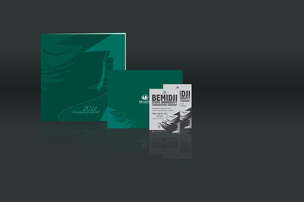 BEMIJDI STATE UNIVERSITY COMMENCEMENT MATERIAL A print asset created for the commencement ceremonies of Bemidji State University.
