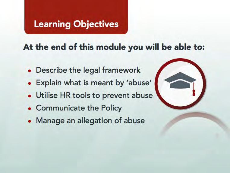Learning Objectives and Legal Framework Show Slide 3: Show Slide 4: At the end of this module you will be able to: Describe the legal framework in which the Trust