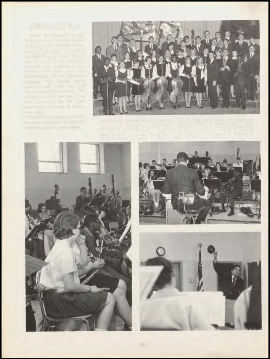 ORCHESTRA Under the direction of Mr.. Robert Fraser and ~Ir. Joseph Riccardi, the lurn High Orchestra undertook many ta ks during the 1967-6 chool year.