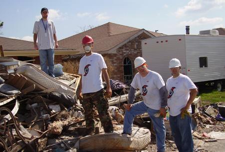that the donations could be efficiently routed and handled in the areas that were directly in the path of Hurricane Katrina.