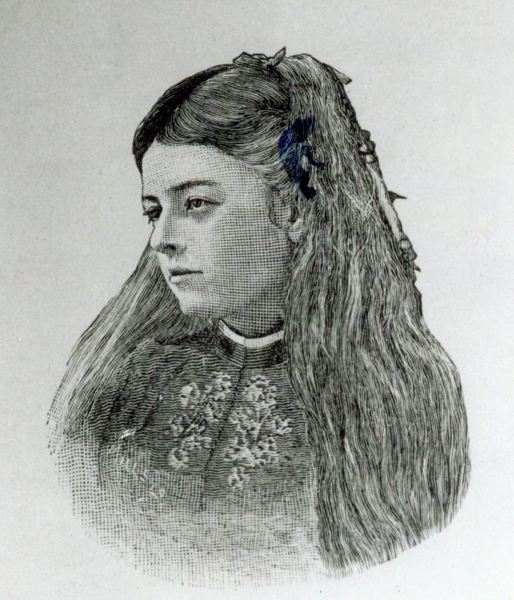 FLORENCE EDWARDS HASKELL She is pictured at age twelve in the year 1871.