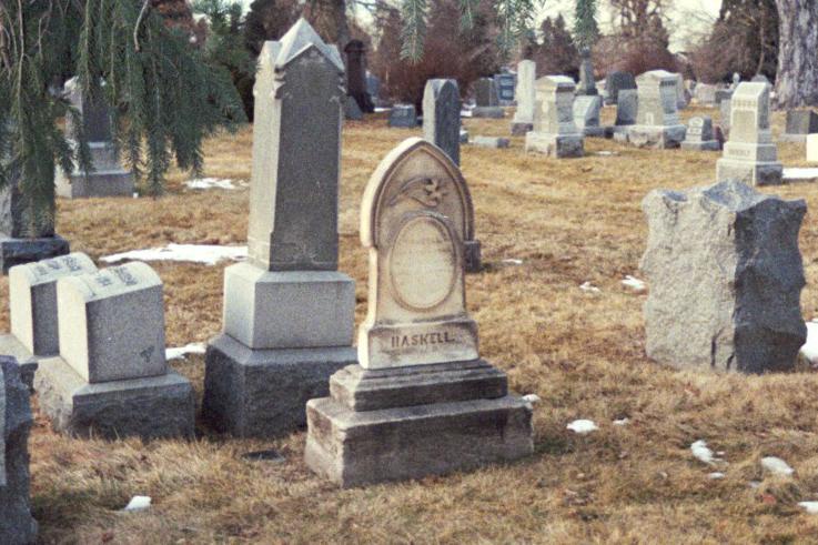 THE GRAVE OF FLORENCE EDWARDS HASKELL Florence Edwards Haskell was buried in Fairmount Cemetery in Denver.