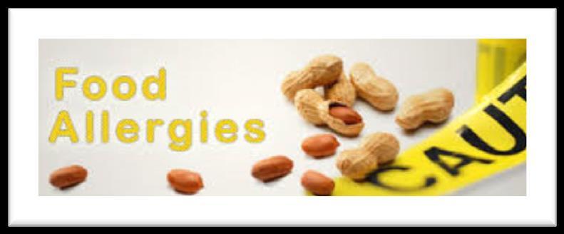 Allergies Dear Participants, Please carefully read the following message about food allergies.