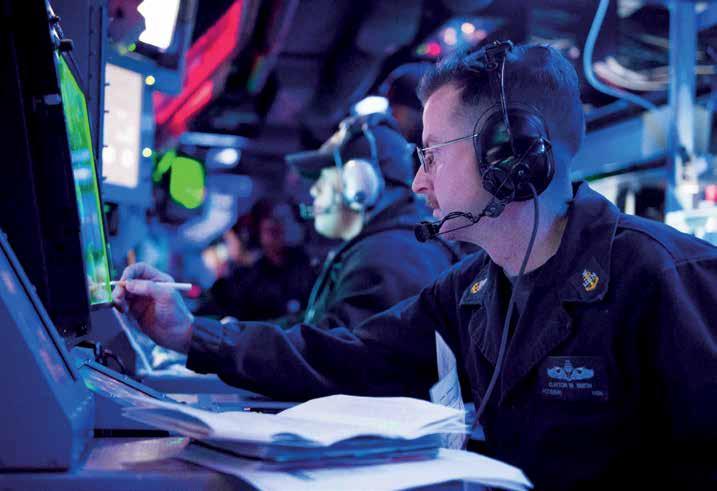 Navy Senior Chief Fire Controlman stands watch aboard USS Mustin (DDG 89) during bilateral training with Republic of Korea navy in waters east of Korean Peninsula, October 2015 (U.S. Navy/Christian Senyk) backup and their unique perspective or background might help identify root causes that other leaders miss.