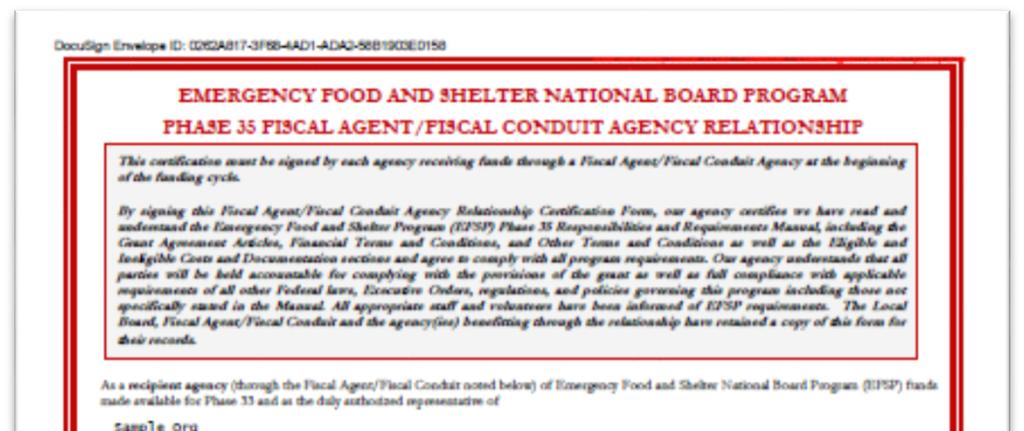Annex 4: Fiscal Agent/Fiscal Conduit