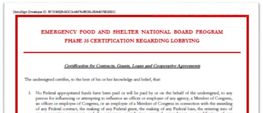 Annex 5: Lobbying Certification A webinar detailing