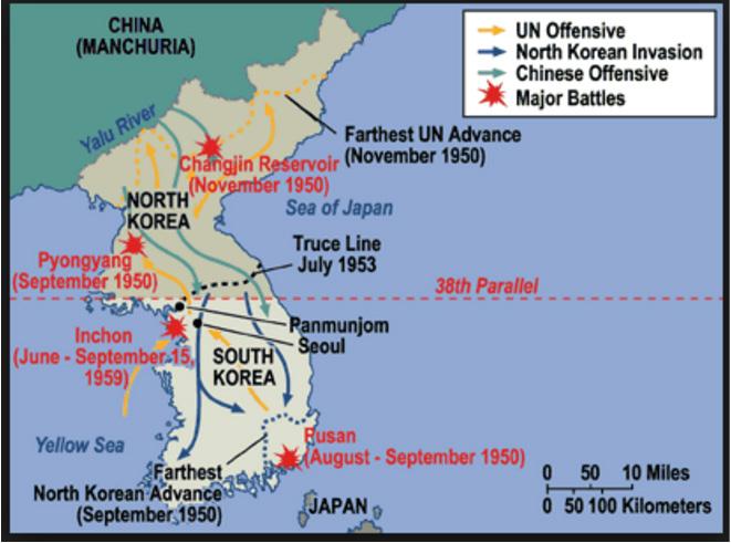 Events that lead up to the Cold War During the effort of repelling the Japanese two government bodies emerged from both sides in Korea claiming to be the rightful governing party with neither side