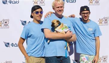 The chapter teamed up with Pima Animal Care Center, and on a Saturday morning, more than 500 co-eds came through the house, adopted more than 10 puppies and kittens and fostered several others.