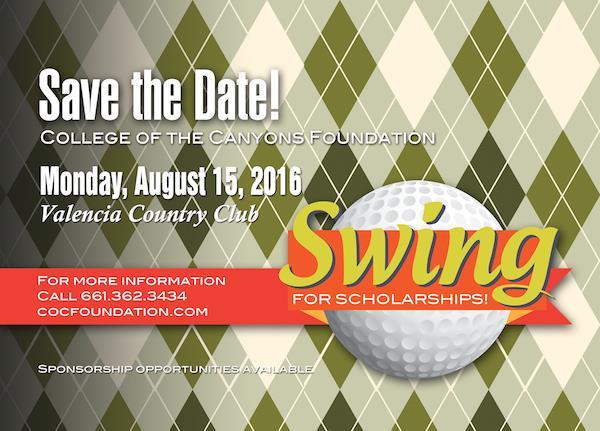 COC Foundation Golf Tournament Aug 15 This year s Foundation Golf Tournament will be held at Valencia Country Club on Monday, August 15.