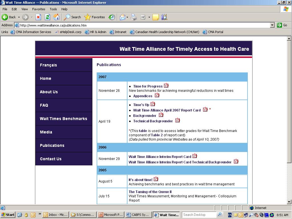 WTA website To access WTA reports, benchmarks,