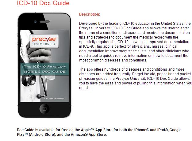 ICD-10 Apps There are numerous mobile apps