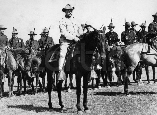 Rough Riders Teddy Roosevelt resigns as Asst Secy of the Navy to lead a Cowboy Calvary