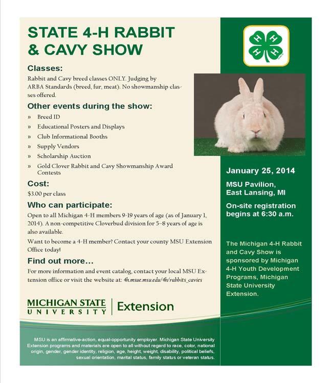 4-H Capitol Experience March 16-19, 2014 Lansing, Michigan Registration: $310 Application deadline: February 7 Have you ever wondered why it takes so long for government to pass laws?