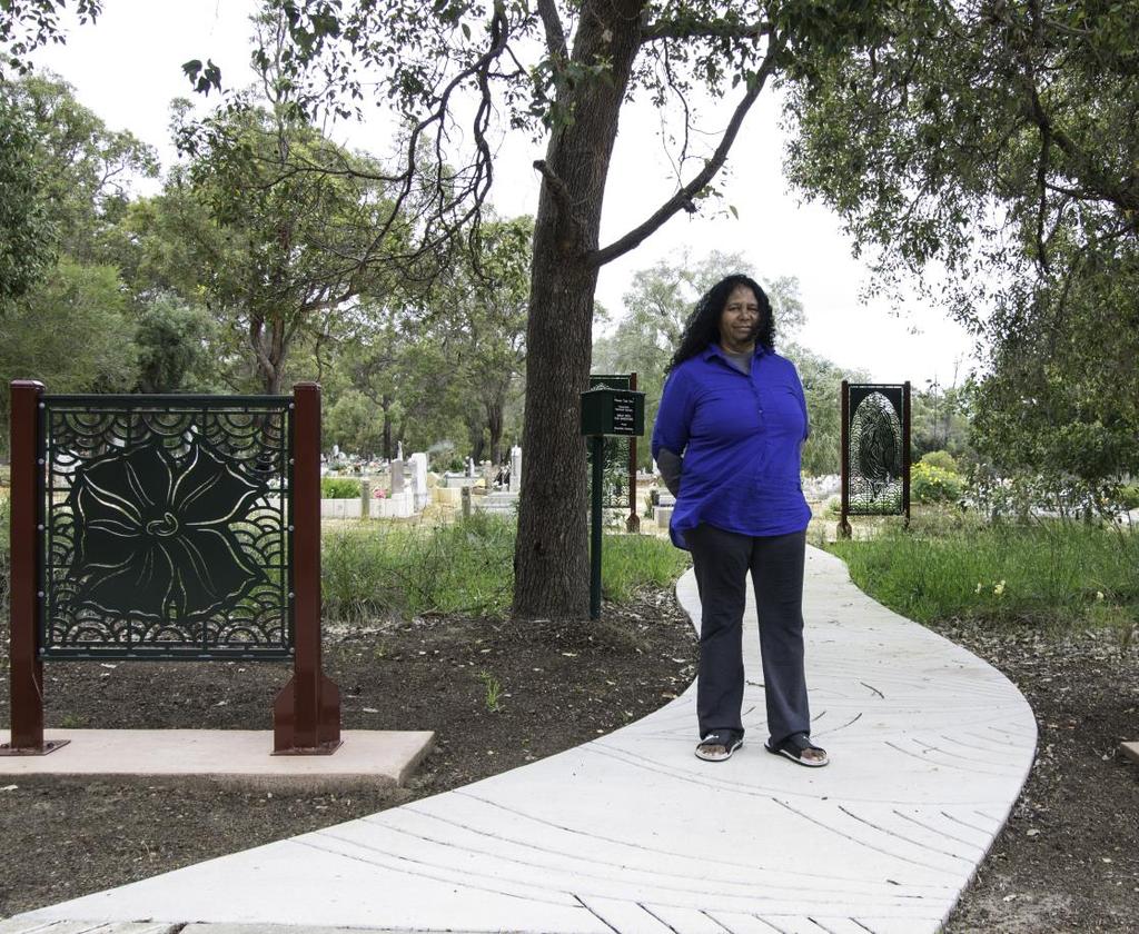Case Study Aboriginal Arts Program Serpentine Cemetery Project Engaging the community of Serpentine in a process of cultural and historical enquiry, resulting in the development of public artworks.