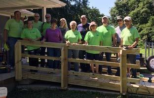 in its ministry. Board Chairman, Tom Lipinski, led the crew of board members building this project for Carl. Rush County Community Foundation Awards Grant to SAWs SAWs (Servants at Work, Inc.).