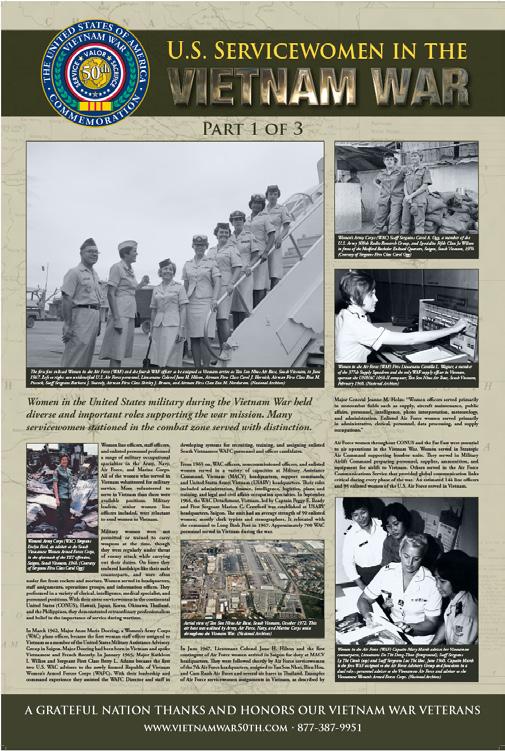 CLASSROOM MATERIALS (continued): Posters U.S. Servicewomen in the Vietnam War Women