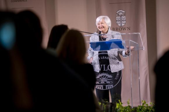 Yellen traces the struggles & progress of women in the U.S.