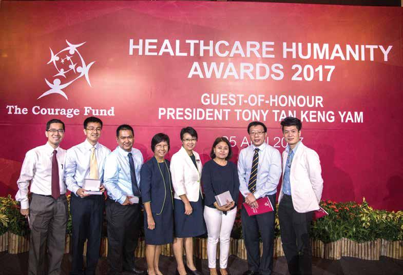 ile to offer care Five healthcare workers from St Luke s Hospital, joined by colleagues, were presented with the Healthcare Humanity Awards for their exemplary care for patients Ms Tan Yuh Lin, Nurse