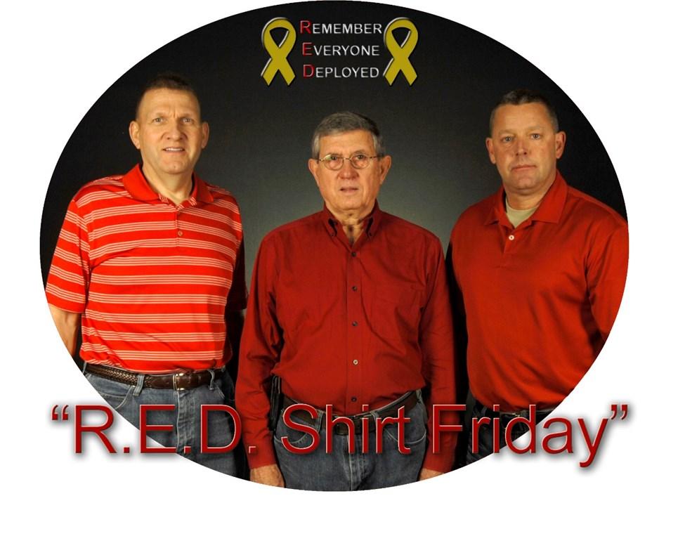 Page 8 March 18, 2016 March 18th the SD Employer Support of the Guard and Reserve and the SD National Guard will host a R.E.D. (Remember Everyone Deployed) Shirt Friday honoring the service of 155 th Engineer Company and their families.