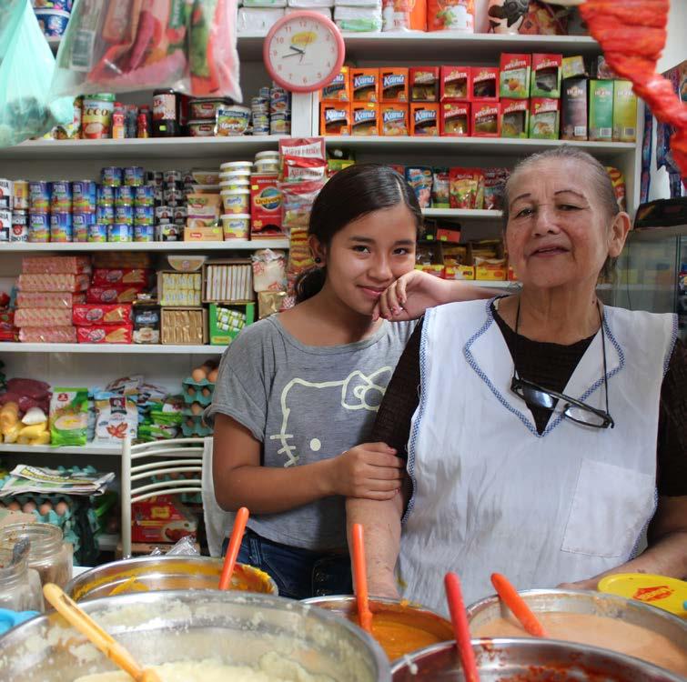 93% Lidia and her granddaughter from Peru have been lifted to self-reliance