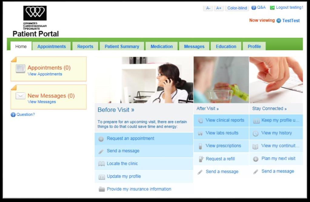 Create Acct with Patient Portal Visit our website www.acscardio.