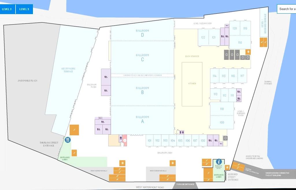 Floor Plans LOCATION: Vancouver Convention Centre, 1055 Canada Pl, Vancouver, BC V6C 0C3.